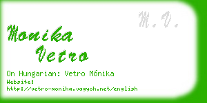 monika vetro business card